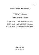 ARTRAY ARTCAM-0016TNIR Instruction Booklet предпросмотр