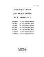 ARTRAY ARTCAM-035IMX-WOM Series Instruction Booklet предпросмотр