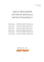 ARTRAY ARTCAM-036MI2-BW-WOM Instruction Booklet предпросмотр