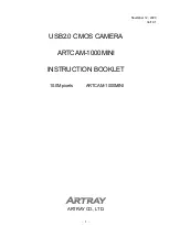 ARTRAY ARTCAM-1000MINI Instruction Booklet preview