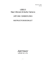 Preview for 1 page of ARTRAY ARTCAM-130SWIR-USB3 Instruction Booklet