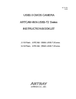 ARTRAY ARTCAM-174IMX-USB3-T2 Series Instruction Booklet предпросмотр