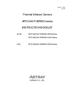 ARTRAY ARTCAM-320-THERMO-LAN3 Series Instruction Booklet preview