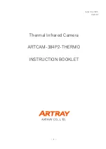ARTRAY ARTCAM-384P2-THERMO Instruction Booklet preview