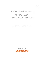 Preview for 1 page of ARTRAY ARTCAM-487UV Instruction Booklet