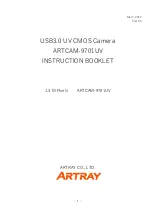 Preview for 1 page of ARTRAY ARTCAM-9701UV Instruction Booklet