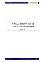 ARTRAY ARTCAM-990SWIR-TEC-CL Setting Manual preview