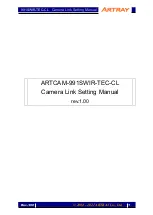 Предварительный просмотр 1 страницы ARTRAY ARTCAM-991SWIR-TEC-CL Setting Manual