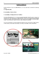 Предварительный просмотр 4 страницы Art's-Way Manufacturing 660800 Operator'S Manual