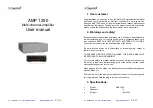 Предварительный просмотр 4 страницы Artsound AMP 1250 User Manual