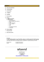 Предварительный просмотр 3 страницы Artsound ART 4.1 Instruction Manual