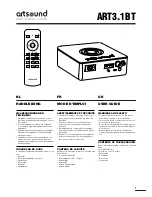 Предварительный просмотр 1 страницы Artsound ART3.1BT User Manual