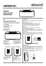 Artsound LIGHTBEATS M-L Operation Manual preview