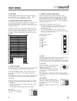 Preview for 8 page of Artsound MAT-8000 Operating Manual