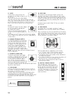 Preview for 9 page of Artsound MAT-8000 Operating Manual