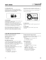 Preview for 10 page of Artsound MAT-8000 Operating Manual