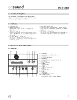 Предварительный просмотр 5 страницы Artsound MIC-318 Operating Manual