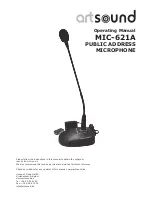 Предварительный просмотр 1 страницы Artsound MIC-621A Operating Manual