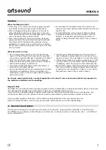 Preview for 3 page of Artsound MIKS6.4 Operating Manual