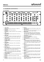 Preview for 4 page of Artsound MIKS6.4 Operating Manual