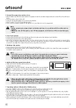 Preview for 7 page of Artsound MX-120M Operating Manual