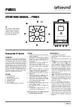 Artsound PWR05 Operation Manual preview