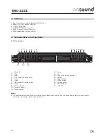 Preview for 4 page of Artsound SRC-2221 Operating Manual