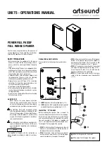 Artsound UNI75 Operation Manual preview