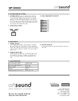 Preview for 2 page of Artsound WP-8000C User Manual