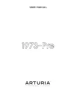 Preview for 1 page of Arturia 1973-Pre User Manual