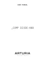 Arturia COMP DIODE-609 User Manual preview