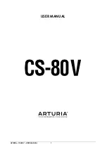 Arturia CS-80V User Manual preview