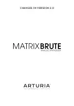 Preview for 1 page of Arturia MatrixBrute Manual