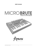 Arturia Microbrute User Manual preview