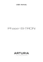 Arturia Phaser BI-TRON User Manual preview