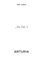 Preview for 1 page of Arturia solina v User Manual