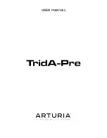 Arturia TridA-Pre User Manual предпросмотр