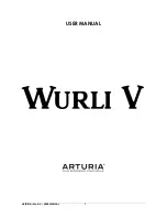 Preview for 1 page of Arturia wurli V User Manual