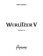 Preview for 1 page of Arturia Wurlitzer-V User Manual