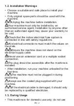 Preview for 6 page of Artusi ADW5002X User Manual