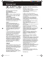 Preview for 26 page of Artusi ADWFI458 Instruction Manual