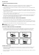 Предварительный просмотр 6 страницы Artusi AFG913X/1 Operation Manual