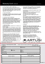 Preview for 25 page of Artusi AO650X Operation Manual