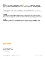 Preview for 2 page of Aruba Networks S2500 Series Installation Manual