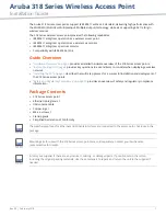 Aruba 318 Series Installation Manual предпросмотр