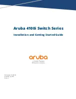 Aruba 4100i Series Installation And Getting Started Manual предпросмотр