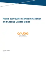 Предварительный просмотр 1 страницы Aruba 8360 12C Installation And Getting Started Manual