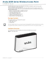 Предварительный просмотр 1 страницы Aruba AP-203R Installation Manual