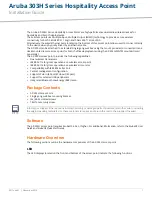 Preview for 1 page of Aruba AP-303H Series Installation Manual