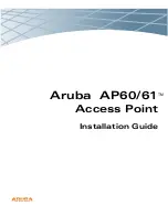 Aruba AP-60 Installation Manuals preview